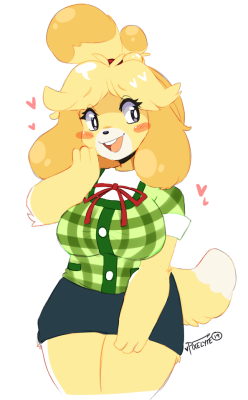 pixelyteart:  Curvy Is InCurvy Isabelle is the only Isabelle,