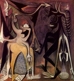 breathesart:Wilfredo Lam, “Belial, Emperor of the Flies”,