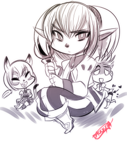 lovelydagger:Old doodles/repost~ forgot how cute i was as lala,