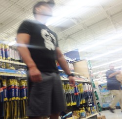 sneakysnakeses:  spotmebroo:  Followed this guy around Walmart