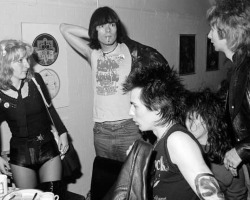hiroag:Dee Dee Ramone, Sid and Ari Up of The Slits. Ramones concert,