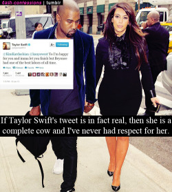 the-ice-prince:  But she has respect for kanye lol get a sense