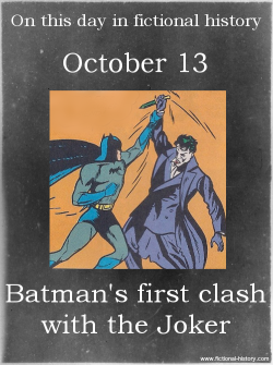 fictional-history:  “Batman’s first clash with the Joker.”