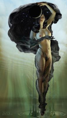 serialkiller: Greek goddess of the night, Nyx. Art by Jeff Wack.