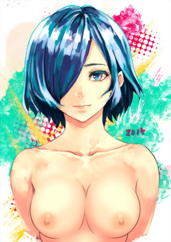 sexygaminggirls2:  Touka Kirishima request!Credit: Nekomate14