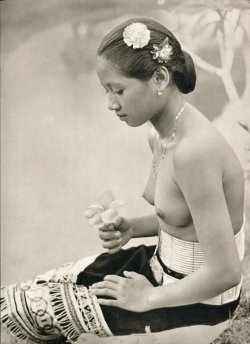 ultrasweetloverposts:    K. F. Wong - Dyak Woman from Sarawak,