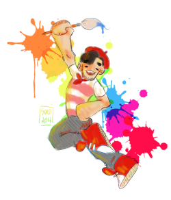 sokoistrying:  BONJOUR, ART BOI! ♥@markiplier  Haha nice!