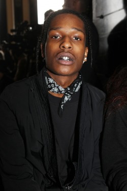 asapcamp:  ASAP Rocky attends the Rick Owens Menswear Fall/Winter