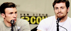 quicksiluers:  Chris Evans and Aaron Taylor-Johnson being menaces