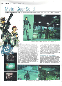 oldgamemags:  Hyper #65, March 1999 - review of Metal Gear Solid