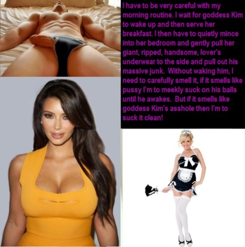 Kim Kardashian cuckold sissy maid.