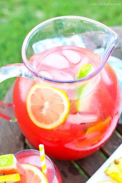 sweetoothgirl:    TROPICAL WATERMELON LEMONADE COCKTAIL  