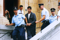a5xc: Belgian serial killer Marc Dutroux leaving the court of