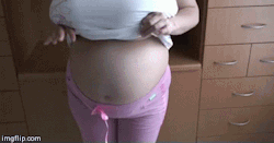 poppinout:  Preggo. 