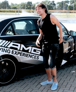 thevamps-onedirection-boys:  Louis @ AMG Driving Experience