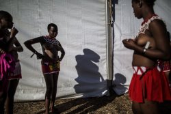     Zulu women at the reed dance. Via The Guardian.      The