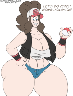 thecooltiny:  Sexy Hilda, going to catch some Pokemon~! C: I