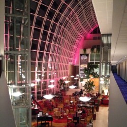 my hotel lobby at night 👏✨ (at Marriott Hotel)