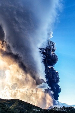 ponderation:  Eruption on Mount Etna by Giuseppe Torre  Amazing