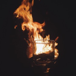 grapeonavine:  Whiskey, fire, and friends. 