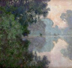 dappledwithshadow:  9 versions of Morning on the Seine, by Claude