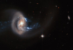 22-faces:  just–space:  Hubble telescope captures galaxy merger