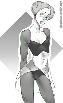 blanclauz:quick sfw drawing of White Pearl I loved the design<3