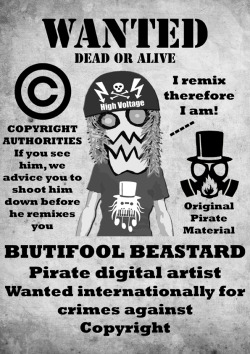 Biutifool Beastard, a pirate, an artist #cc10  If someone remixes