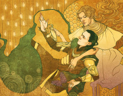 lulubonanza:  Loki and Frigga by *Pulvis 