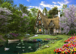 silvaris:  Spring Lake Cottage by Dominic Davison  Nice