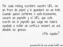 pensamientos-de-una-suicida:  ¿Me ayudas? 