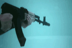 m0od:   AK-47 Underwater at 27,450 frames per second. Video 