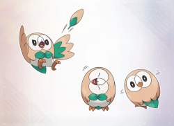 iris-sempi:  Official Art of the New Starters for Sun and Moon