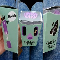 Look at my Chicken Fries box from BK!!!  #brains #zombiechicken