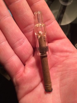 theweedteacher:  It’s a small chillum that holds my blunts