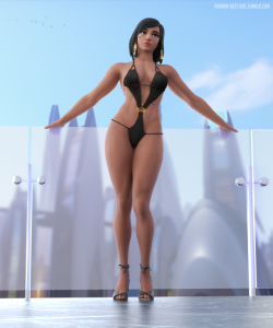 pharah-best-girl:  Atop Numbani!(Lewd version coming soon)