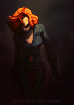 thehappysorceress:  Black Widow by Vanessa Lalonde 