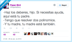 zantonioz:  Como es el Día de la madre, pregúntale a ella por