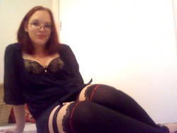 msunsolvedmystery:  Attempt at naughty secretary. Black top,