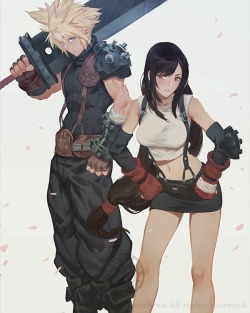 the-mighty-poi: Cloud and Tifa from FFVII! ~Poi