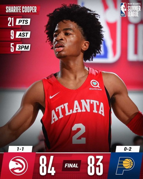 <p>@TGFOTB SPORTS REPORT WEEKDAYS 5-7PM <br/>
🏀 FINAL SCORE THREAD 🏀</p>

<p>1*Sharife Cooper’s 21 PTS, 9 AST and game-winning triple at the buzzer propel the @ATLHawks to their first win in Las Vegas! #NBASummer </p>

<p>Jalen Johnson: 18 PTS, 10 REB<br/>
Chris Duarte: 21 PTS, 5 3PM</p>

<p>2*Louis King and the @SacramentoKings top Washington at MGM Resorts #NBASummer League!</p>

<p>Jahmi