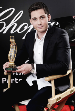 just-cat-memes:   Logan Lerman, 2014 Winner of the Trophée