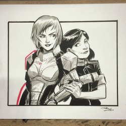 rondanchan:  Femshep and Samantha Traynor commission! #wizardworldpdx