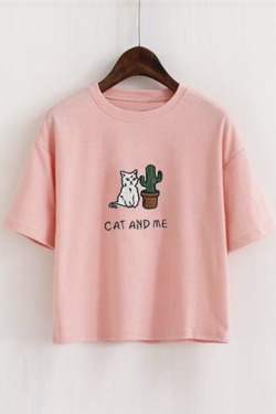 gomr:  Trendy Tees SeriesCat & Cactus // Cartoon CatsPlanet