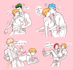 let jaune interact w/ his boys