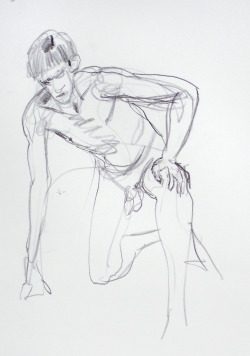 thomasdrawn:  Ryan, short studies. Ex Libris Art session, July