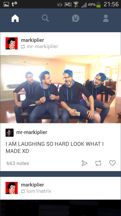 domdombogi:  This is literally my whole feed Thanks @markiplier (Not like it bothers me but still