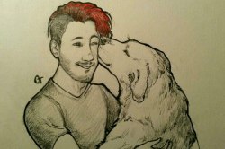 olyatravkinaa:  And again sketch of Mark and Chica. Because they