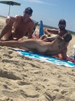 shackamack:  Had fun with these hot daddies at Sandy Hook NJ