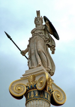 hellas-inhabitants:  Hellas, Athens statue of goddess Athena.